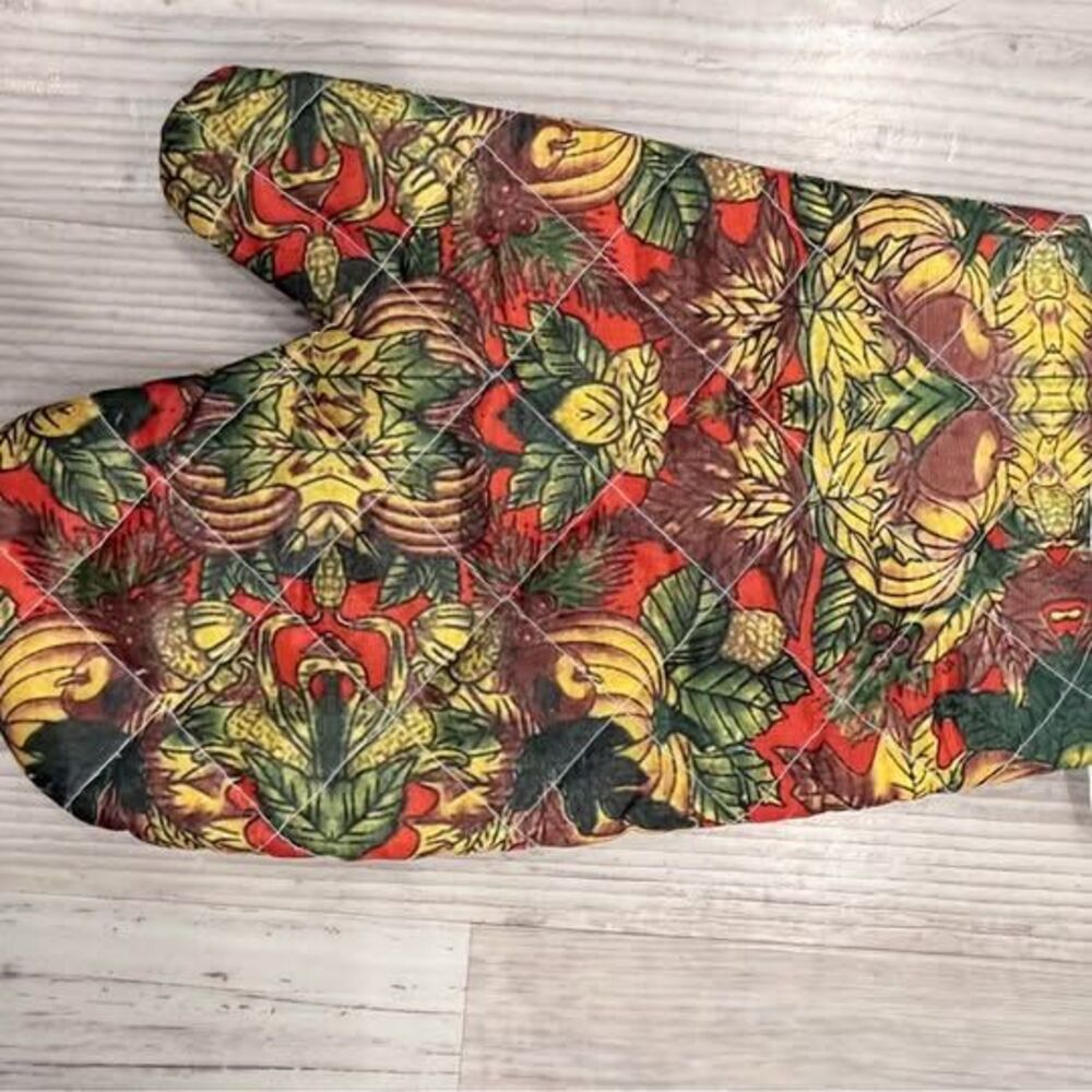 Quilted Autumn Harvest Oven Mitt